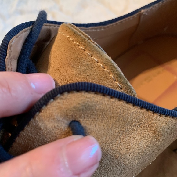 Tommy Hilfiger Oxford Taupe Suede Shoes - Picture 7 of 8